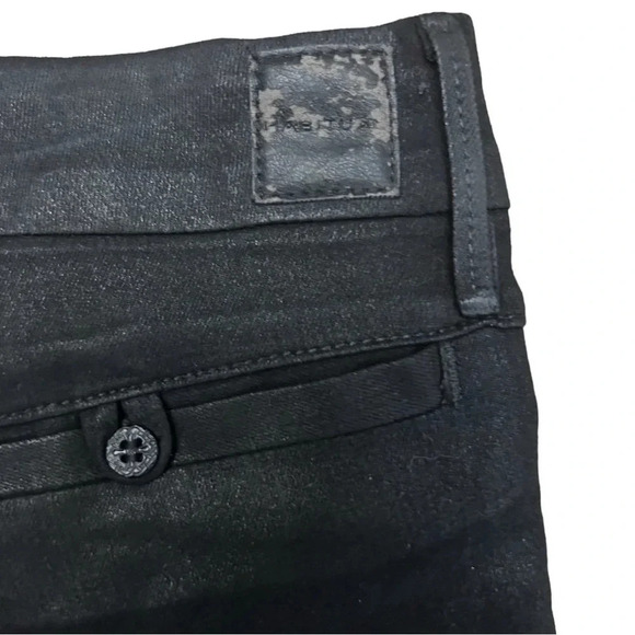 Habitual Denim Annex Onyx High Rise Cargo Pants Skinny Zipper Leg Stretchy - Picture 7 of 12